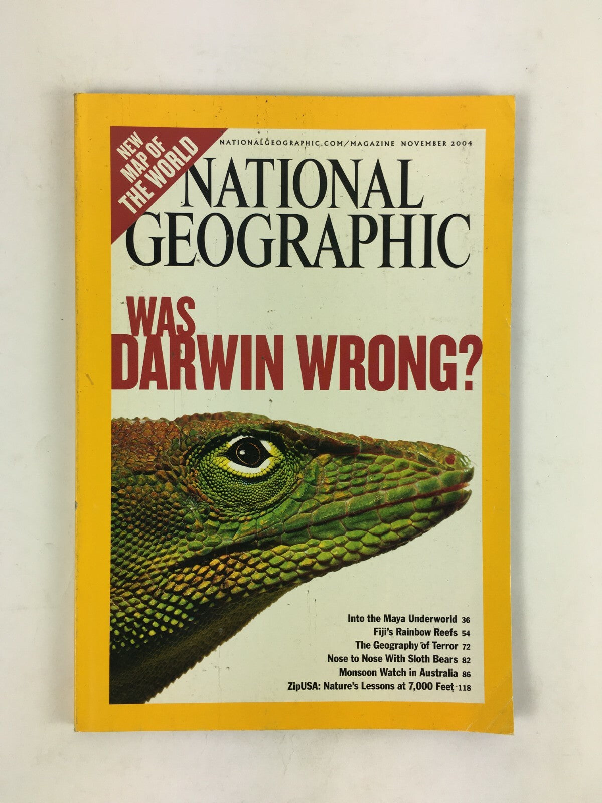 November 2004 National Geographic Magazine Was Darwin Wrong? Fiji's Rainbow Reef