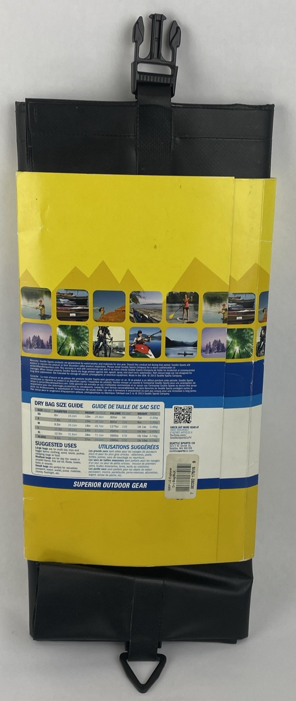 Seattle Sports Hydro Venture, Hydro Lock Explorer Dry Bag. Large Black  - LOOK