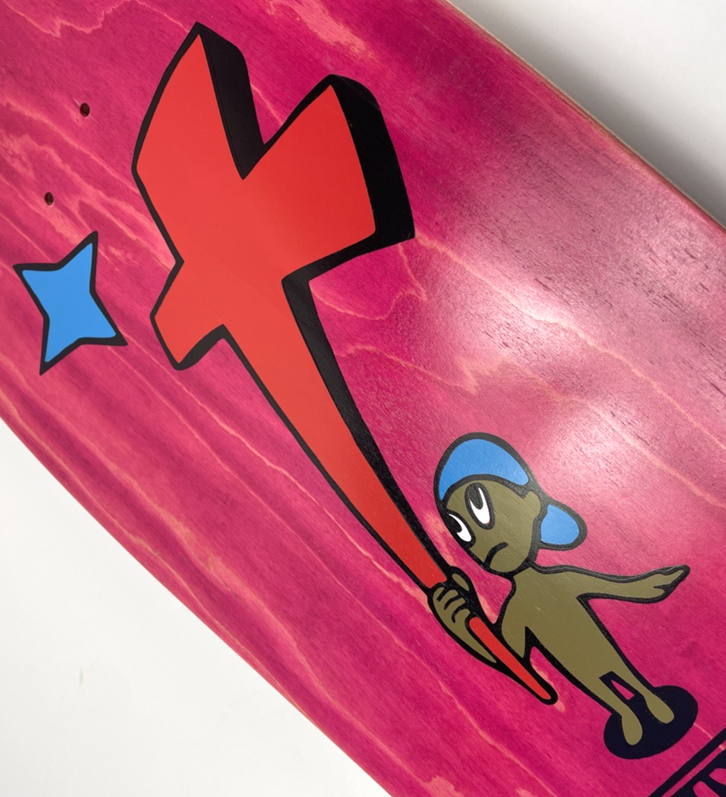 Tony Magnusson H Street Kid And Cross Reissue 1980s Wood Hell Concave Pink Stain