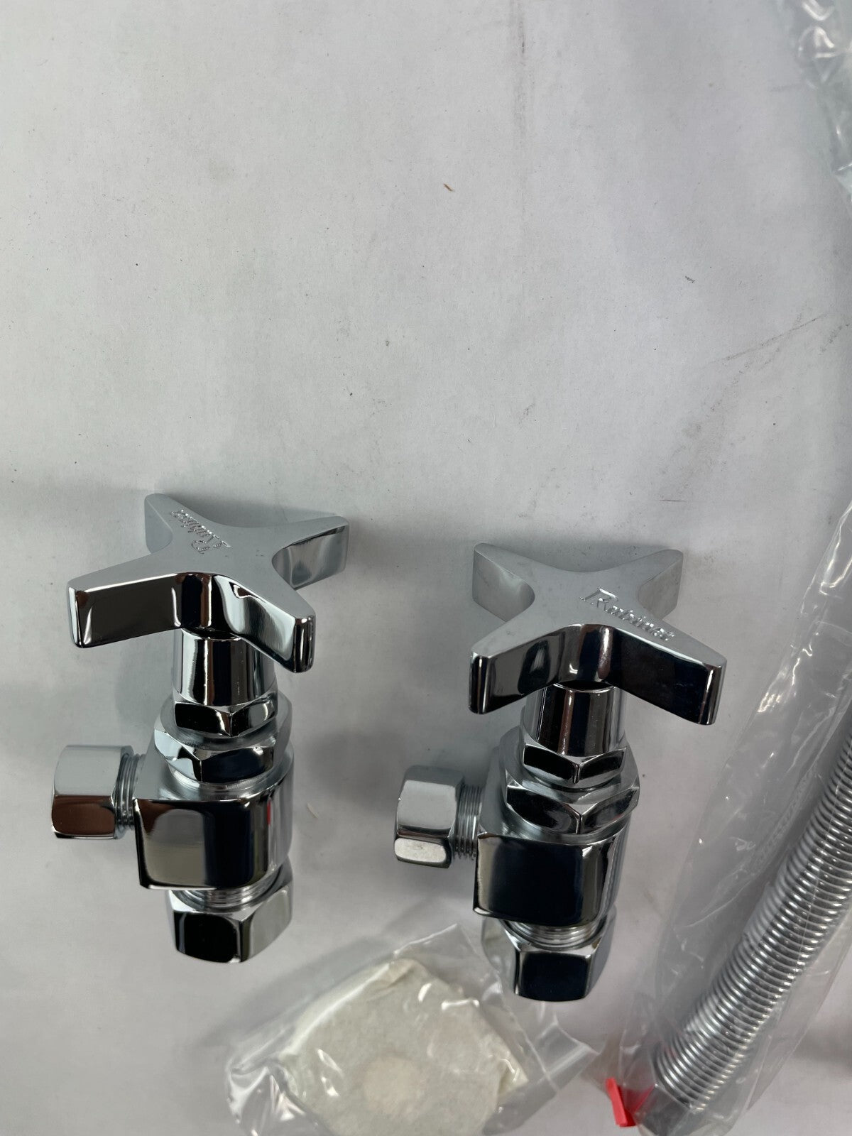 Rubinet 9KLV2CH exposed contemporary chrome supply kit for lavatory and bidet