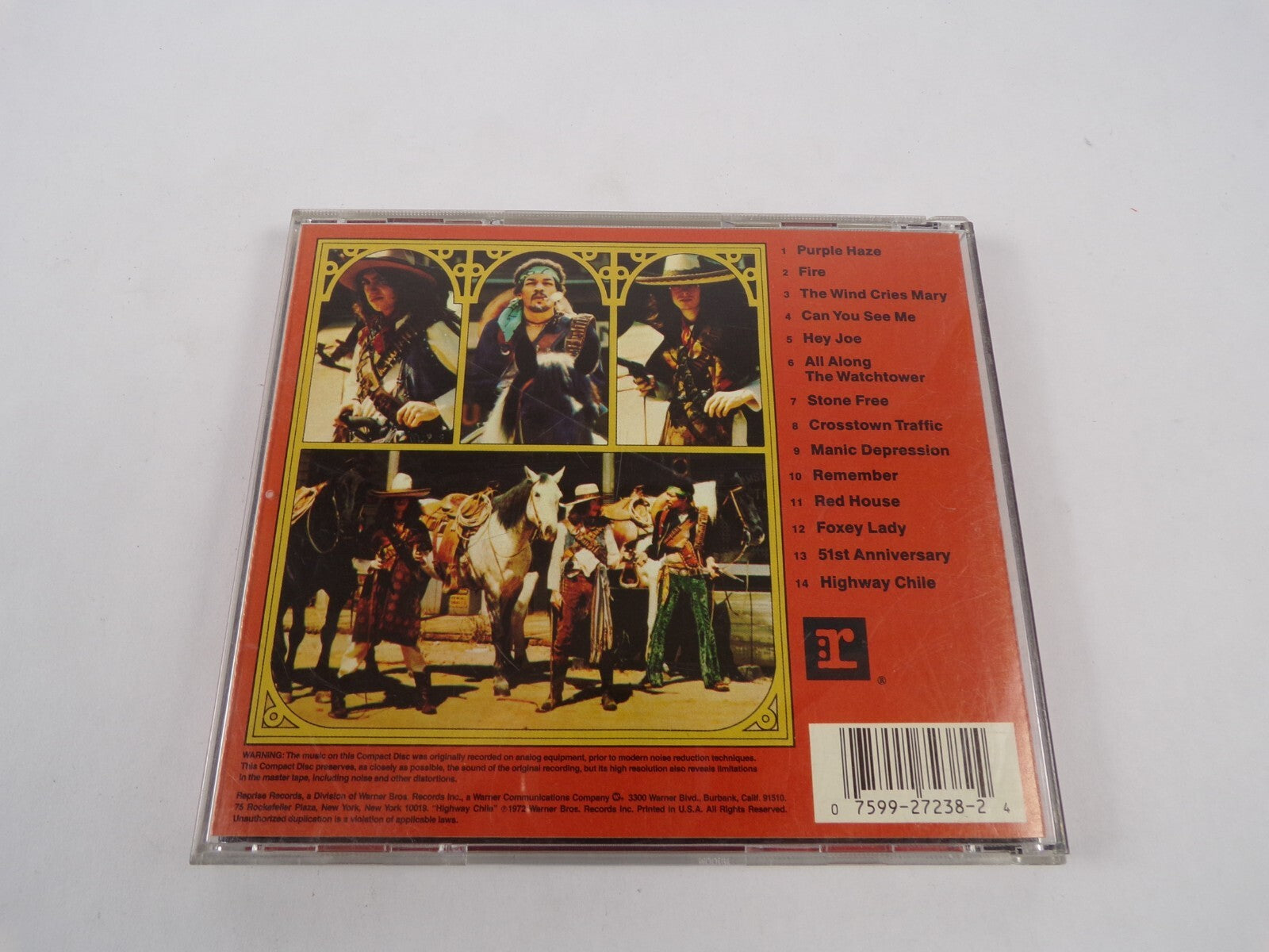 Features 2Extra Song Jimi Hendrix Experience Smash HitsPurple Haze Fire Th CD#27