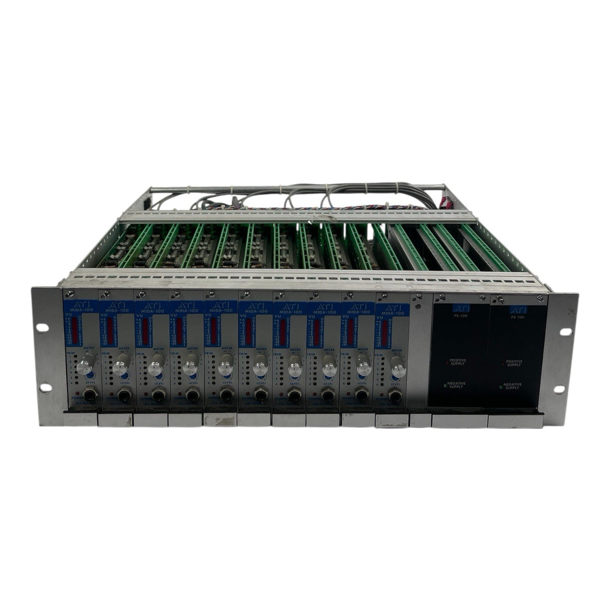 ATI Audio Technologies RM100 Amplifier Rack w/10x MDA-100/2x PS-100 Modules