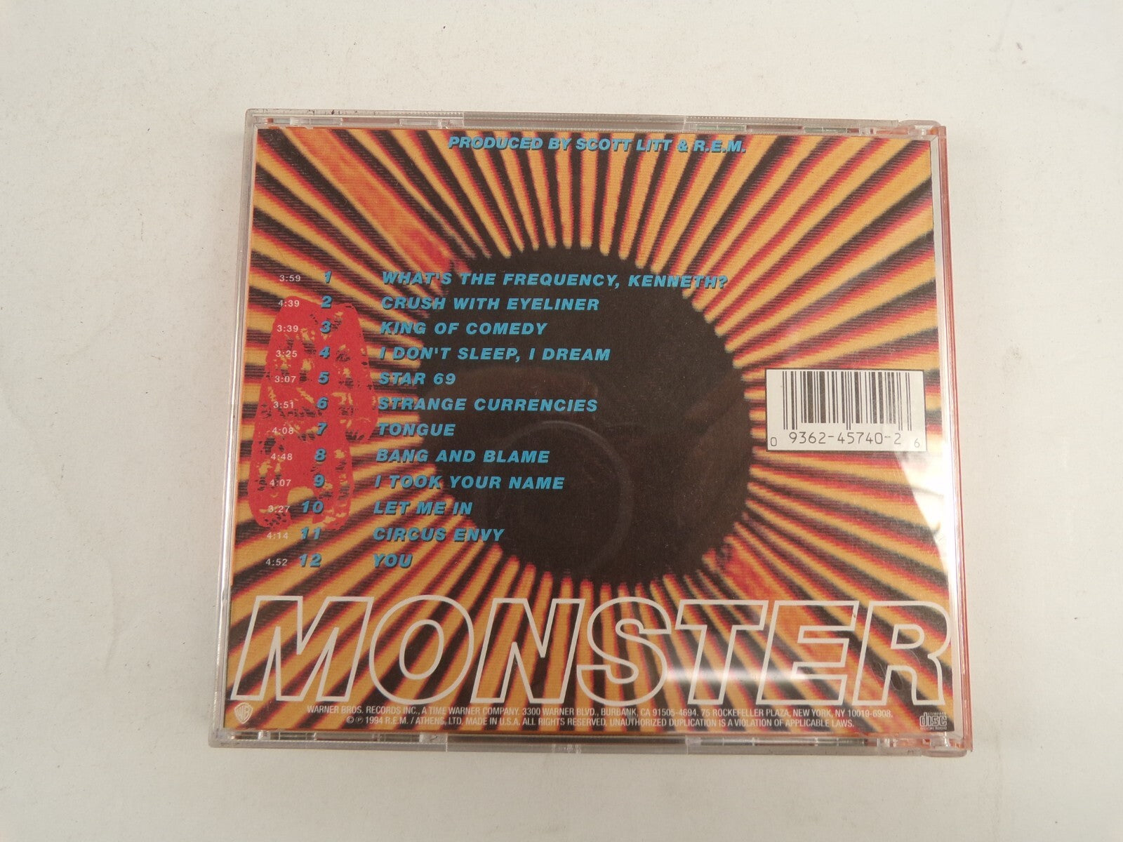 Monster  What's The Frequency Kenneth? Crush With Eyeliner Star 69 CD#48