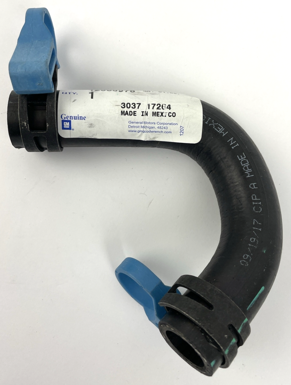 GM 12589978 engine coolant bypass hose OEM replacement cooling system part