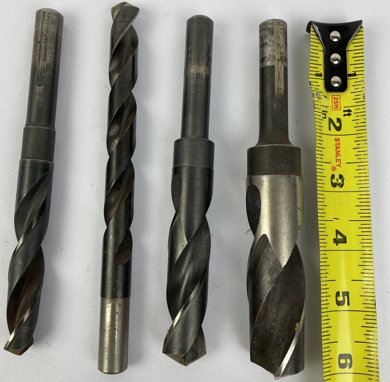 4 x Precision Twist Drill Bits 1/2"  31 HS Steel 32 USA - LOOK