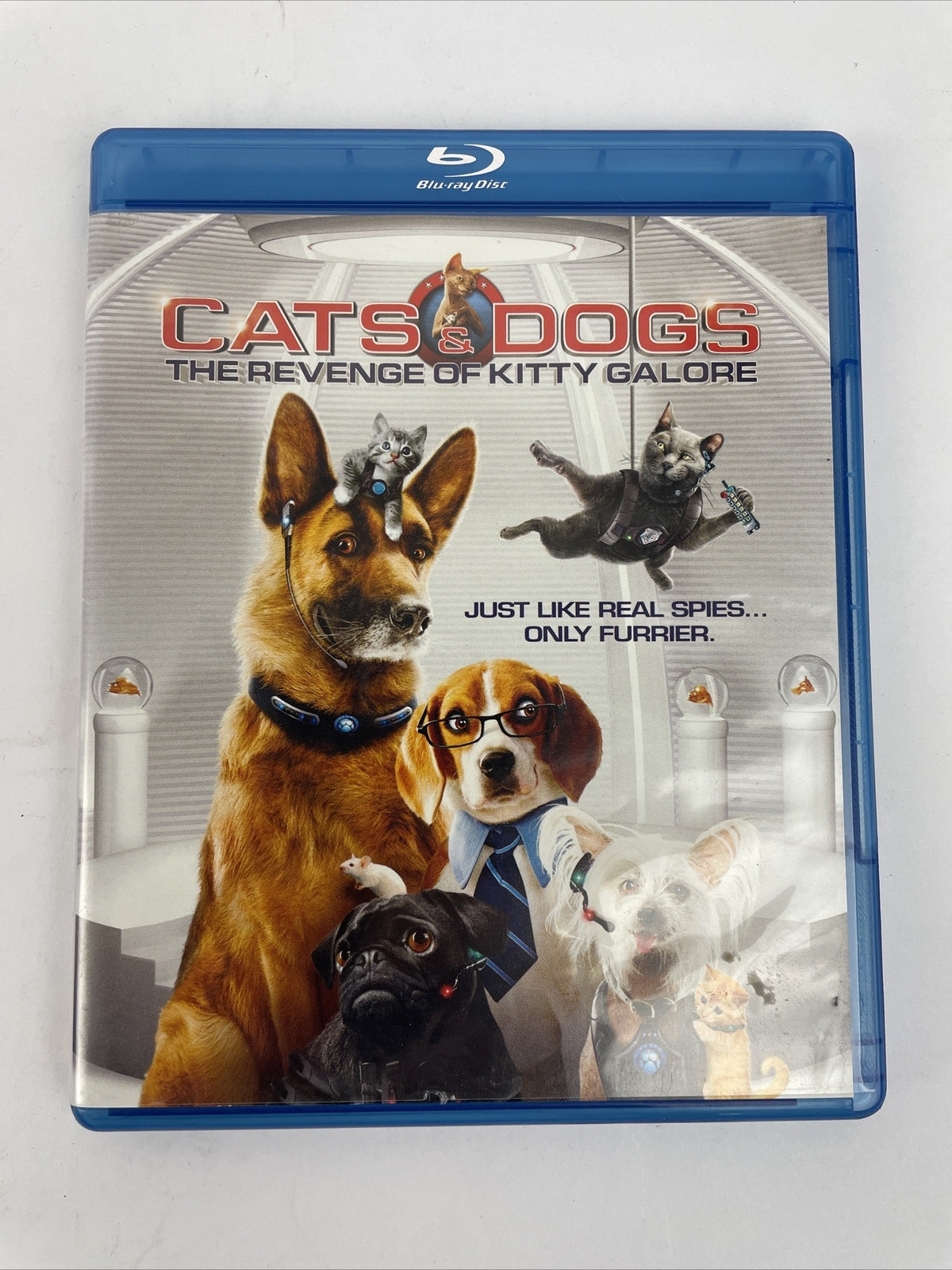Cats & Dogs : The Revenge of Kitty Galore (Blu-ray DVD Combo, 2010) Mint Discs