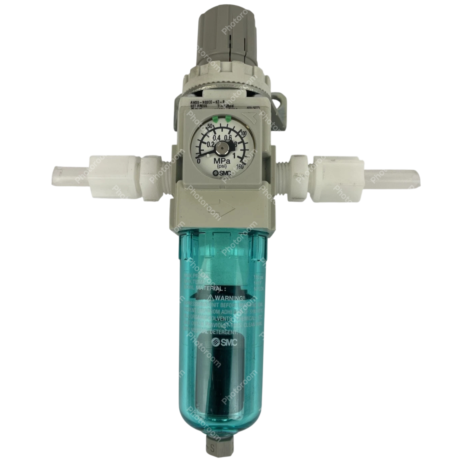 OEM SMC AW20-N02CE6Z-B Air Filter Regulator Set Pressure 7 - 125 psi