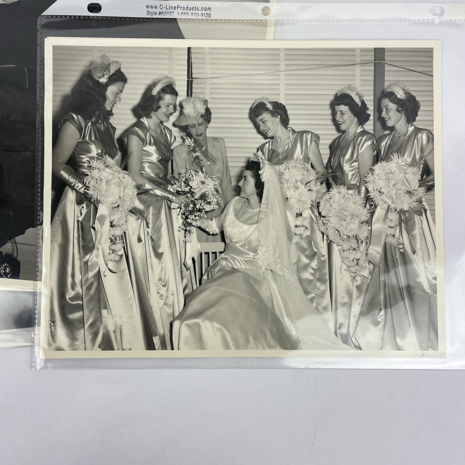 Vintage Large Photos Lot of 2 American Family Wedding Party 1960s Pictures 8x10
