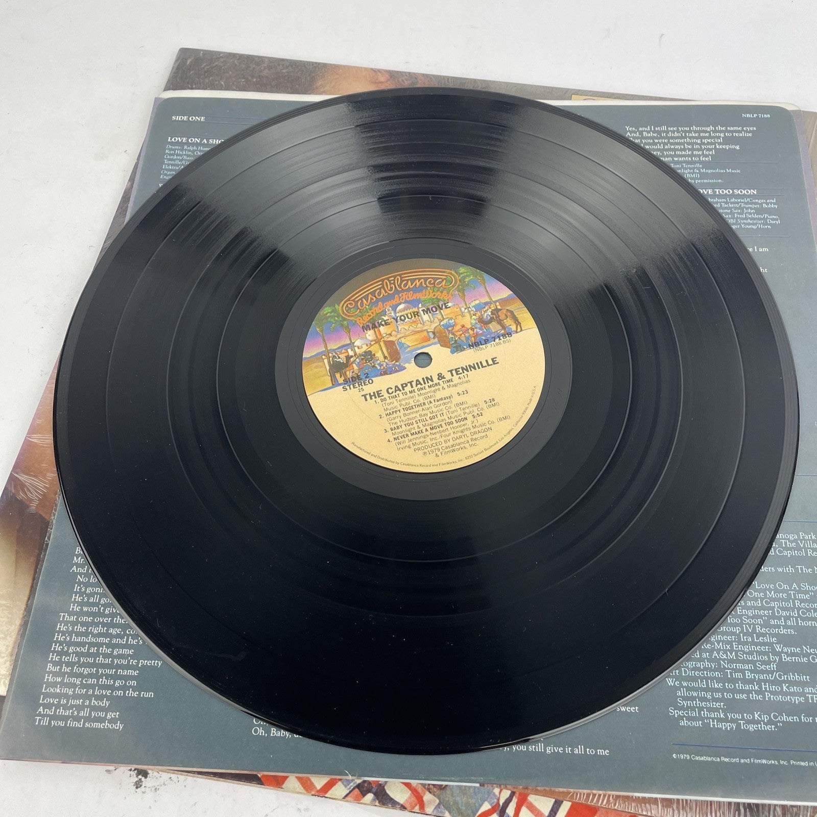 2 x Captain & Tennille “ Love Will Keep Us Together ”  + " Make Your Move " LP
