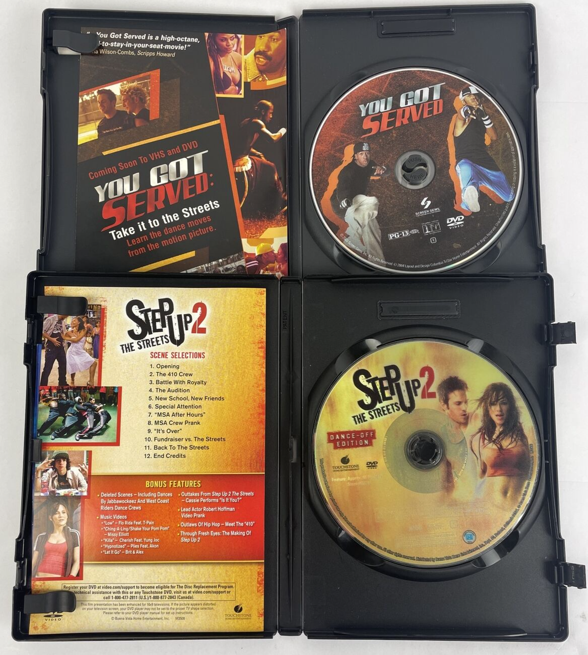 You Got Served / Step Up 2 The STREETS ( 2 x DVD Lot ) Hip Hop/Step Competition