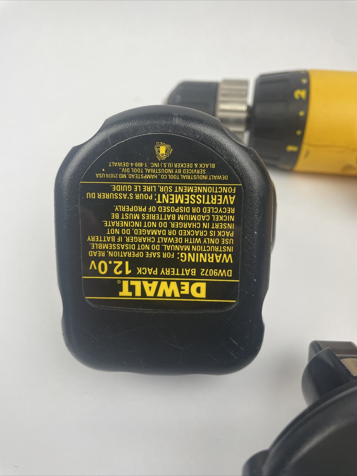 Dewalt DW953 Adjustable Clutch 3/8'' Drill Kit With 2 Batteries & Charger  Case