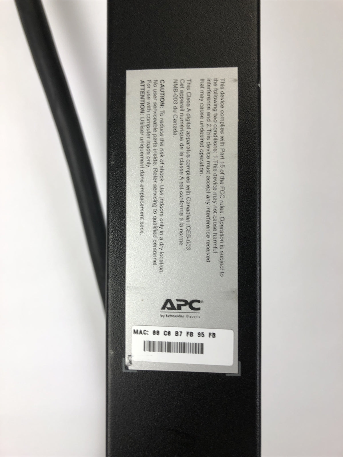 APC Rack PDU Model 885-3944a rev02 38 Outlet 120/280V 16A Per Bank 24A Per Phase