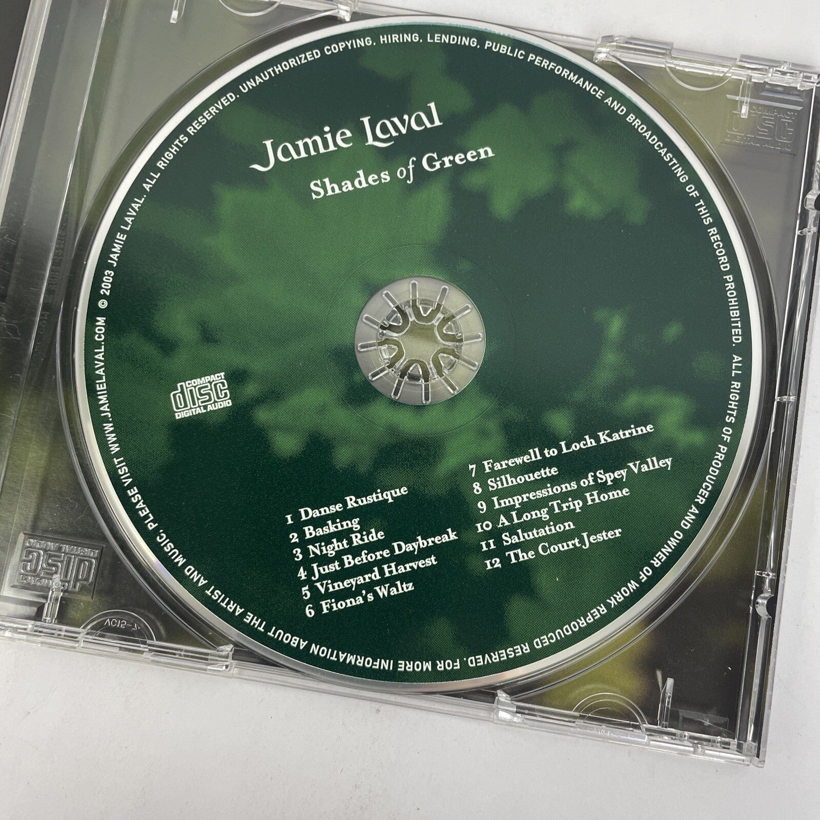 Shades of Green - Digital Audio CD By Jamie Laval - 2003 J.L. Records - L