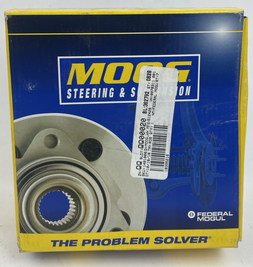 MOOG 512428 wheel hub bearing assembly Hyundai Tiburon 2003-2008