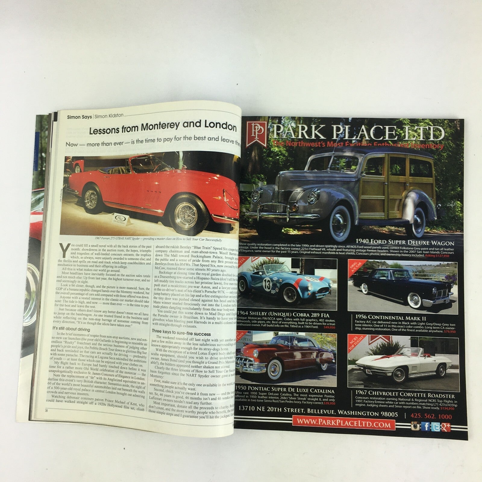 November 2013 Sports Car Market Magazine Missile Through the Market Carrera
