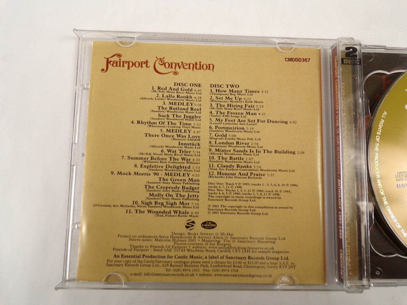 Fairport Convention Some Of The Yesterdays Anthology 1985-1995 Wat Tyler CD#54