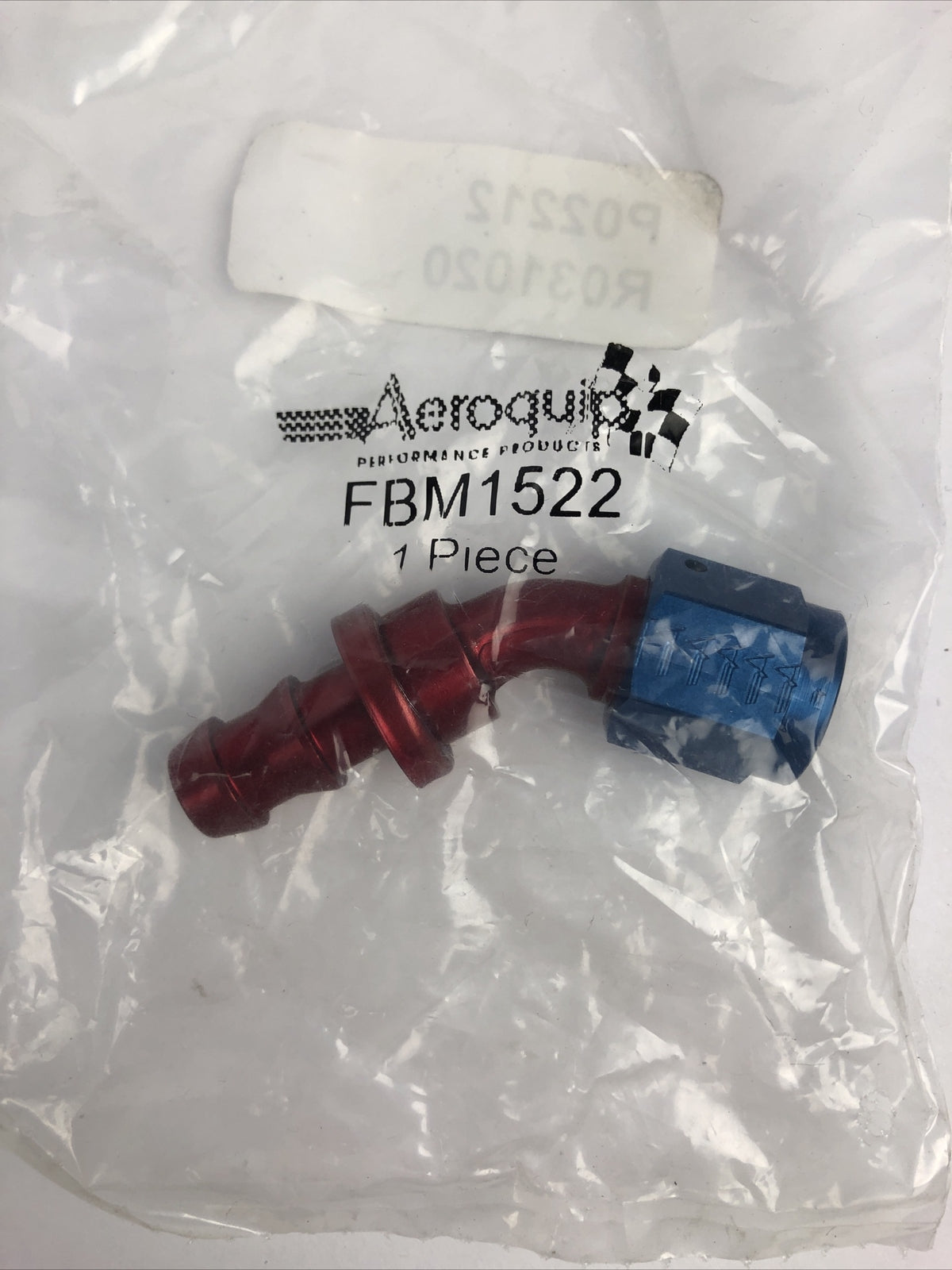 Eaton Aeroquip FBM1522 Aluminum 45 Degree Socketless Hose End - 6 AN To - 6 AN