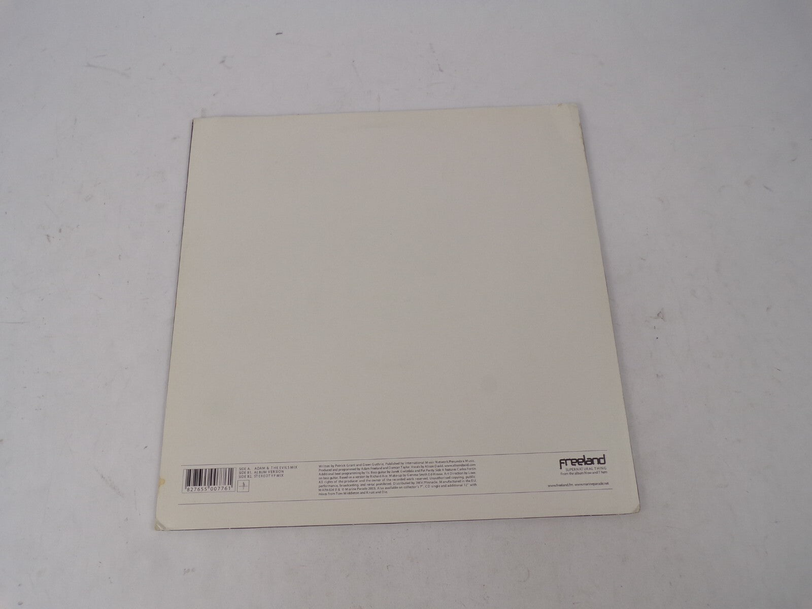Freeland Supernatural Thing Adam & The Evilsmix Stereotyp Mix Vinyl Record