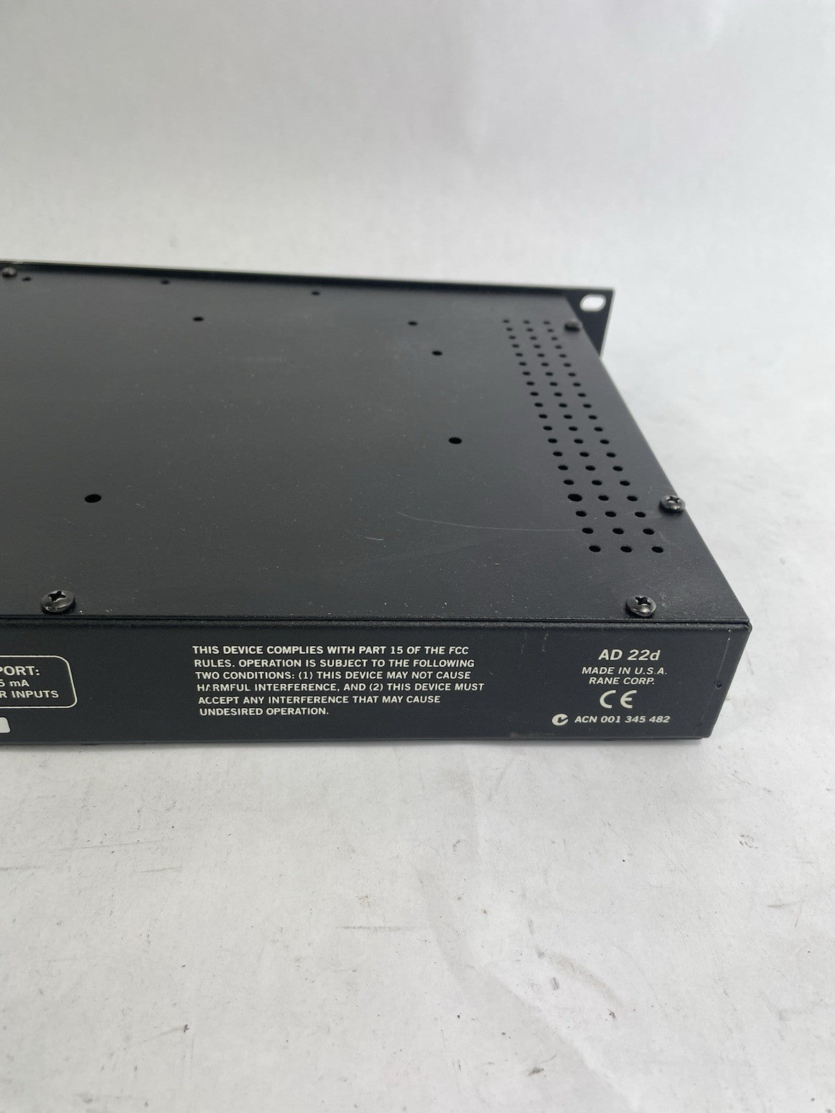 Rane AD22d 2-Channel High Resolution Stereo Audio Delay No PSU