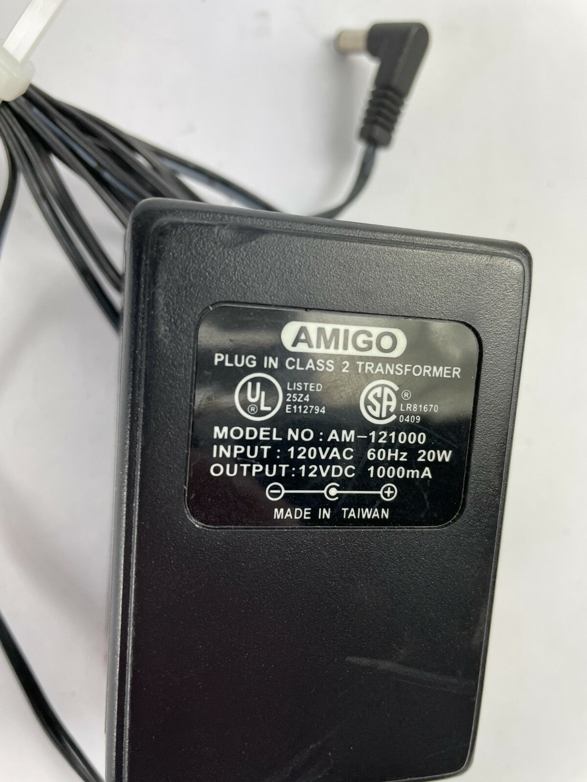 Genuine Amigo AM-121000 Ac Adapter Output 12 V 1 A Power Supply Adapter A91