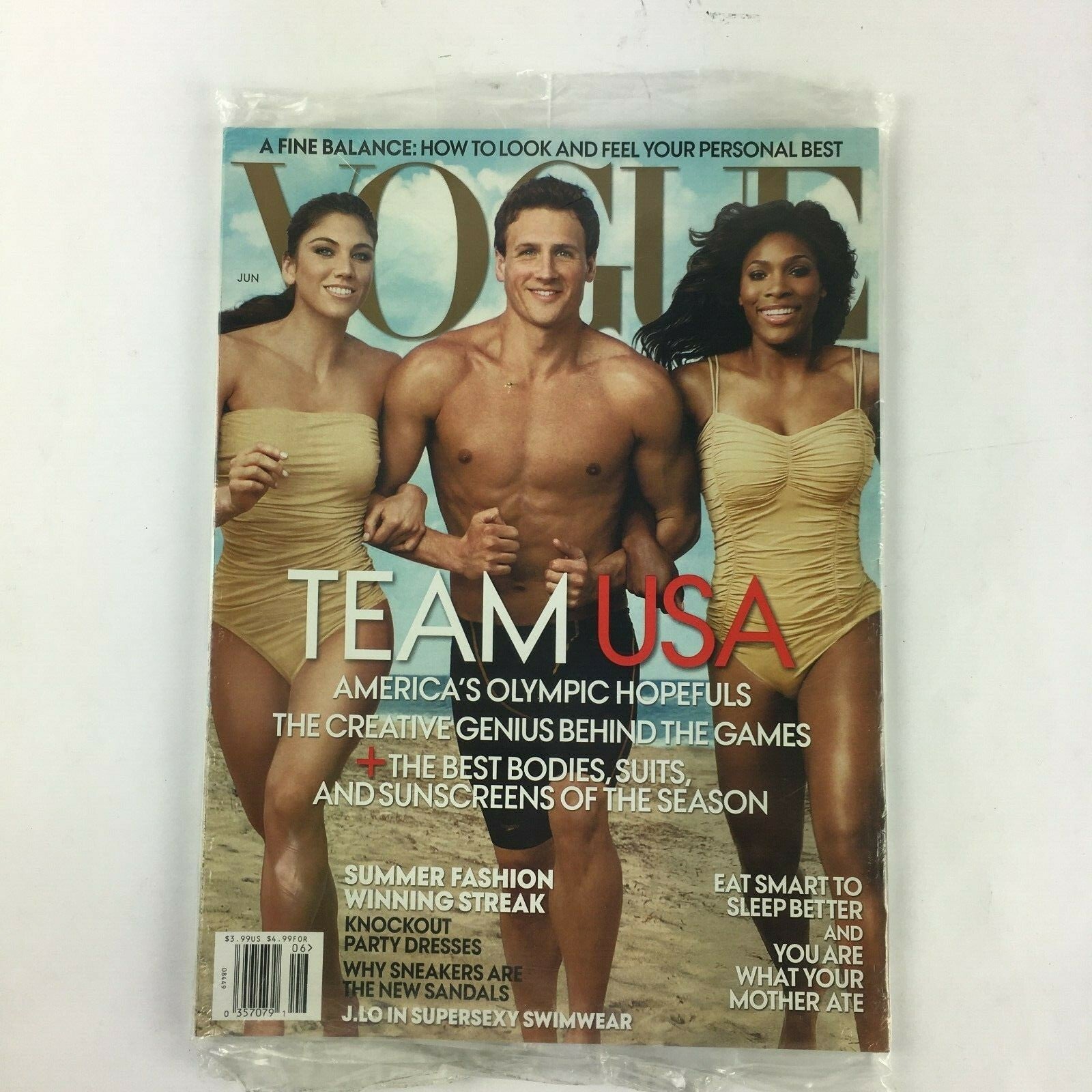 June 2006 Vogue Magazine Team Usa America's Olympic Hopefuls Knockout PartyDress