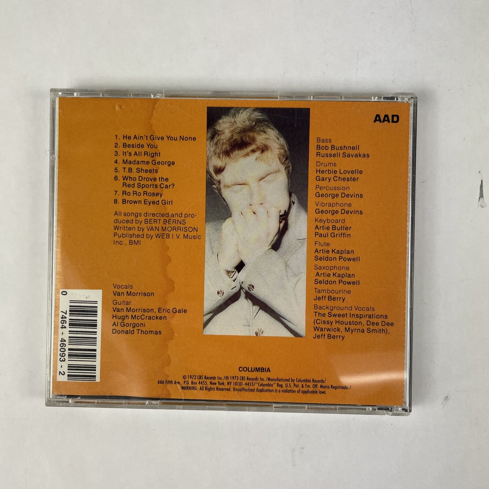 Van Morrison - T.B. Sheets (Columbia - CK 46093) 1990 CD   #16