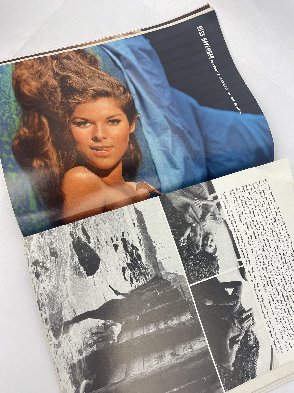 Playboy Magazine November 1968 Paige Young Playmate Centerfold - Complete