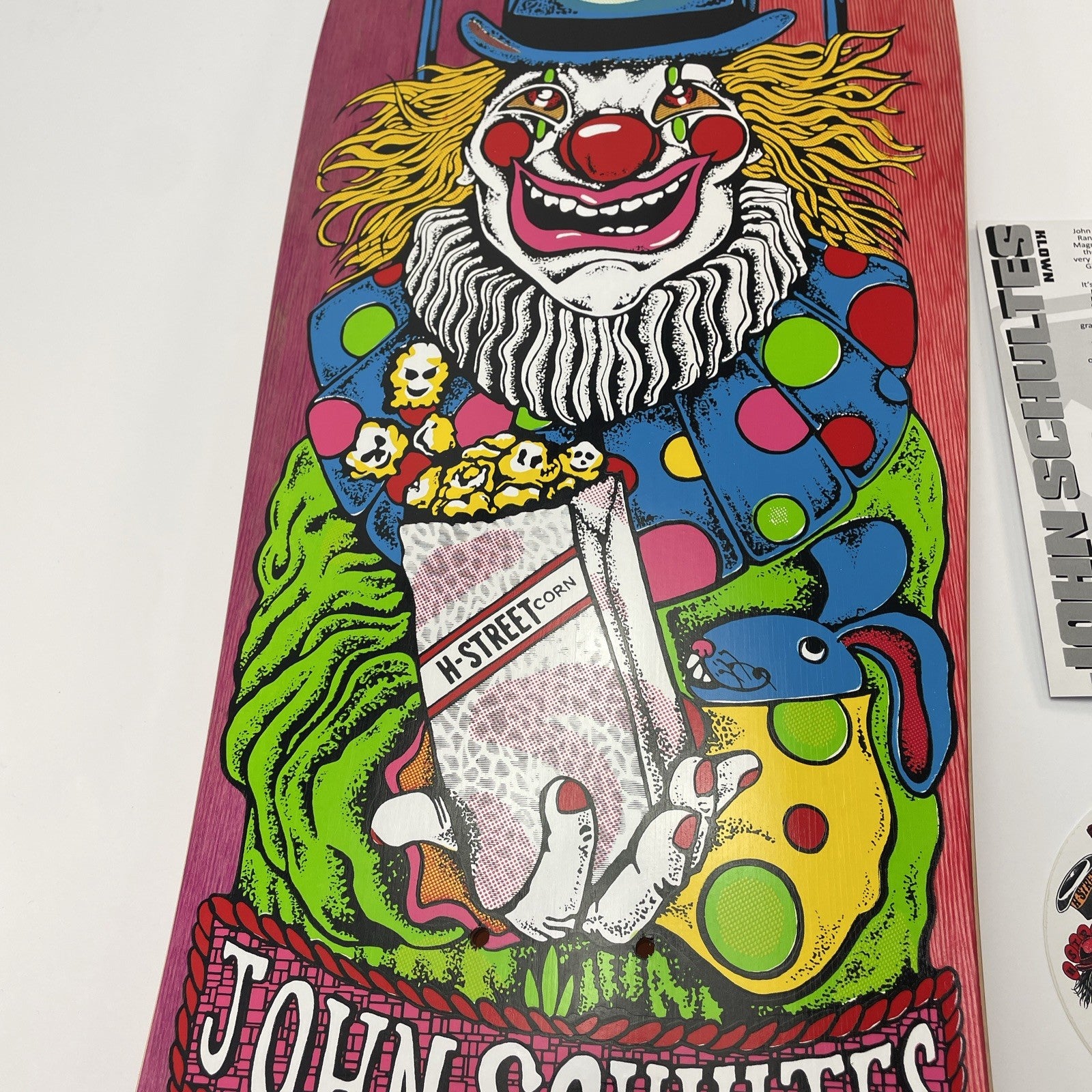 John Schultes A Series Clown H-Street Skateboard Deck Limited Edition #17 of 136