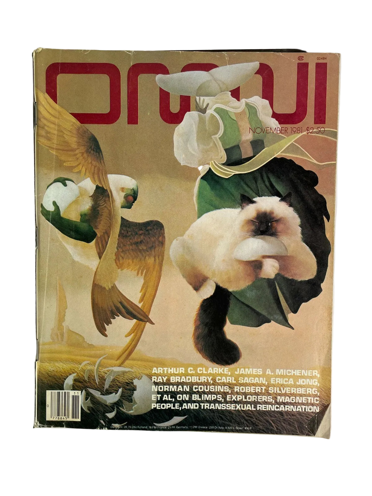November 1981 Omni Magazine Arthur C Clarke James AMichener Erica Jong Explorers
