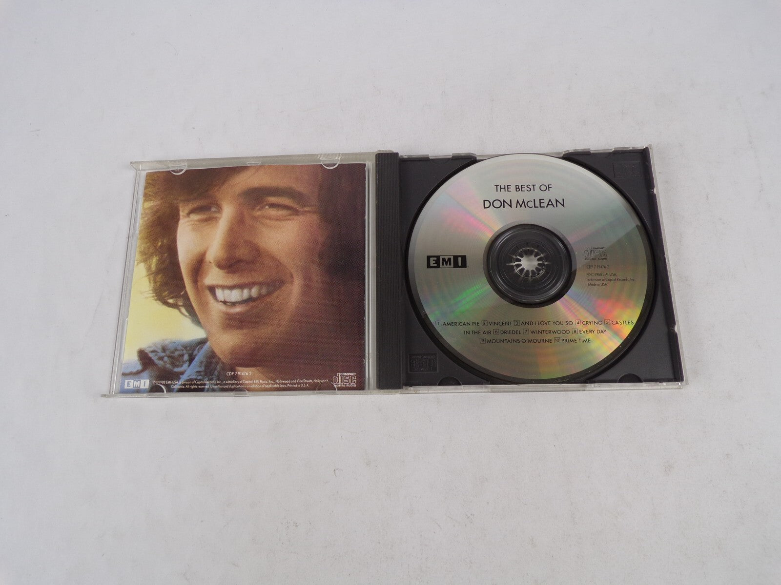 The Best Of Don Mclean American Pie Vincent And I Love You So Crying CastleCD#19