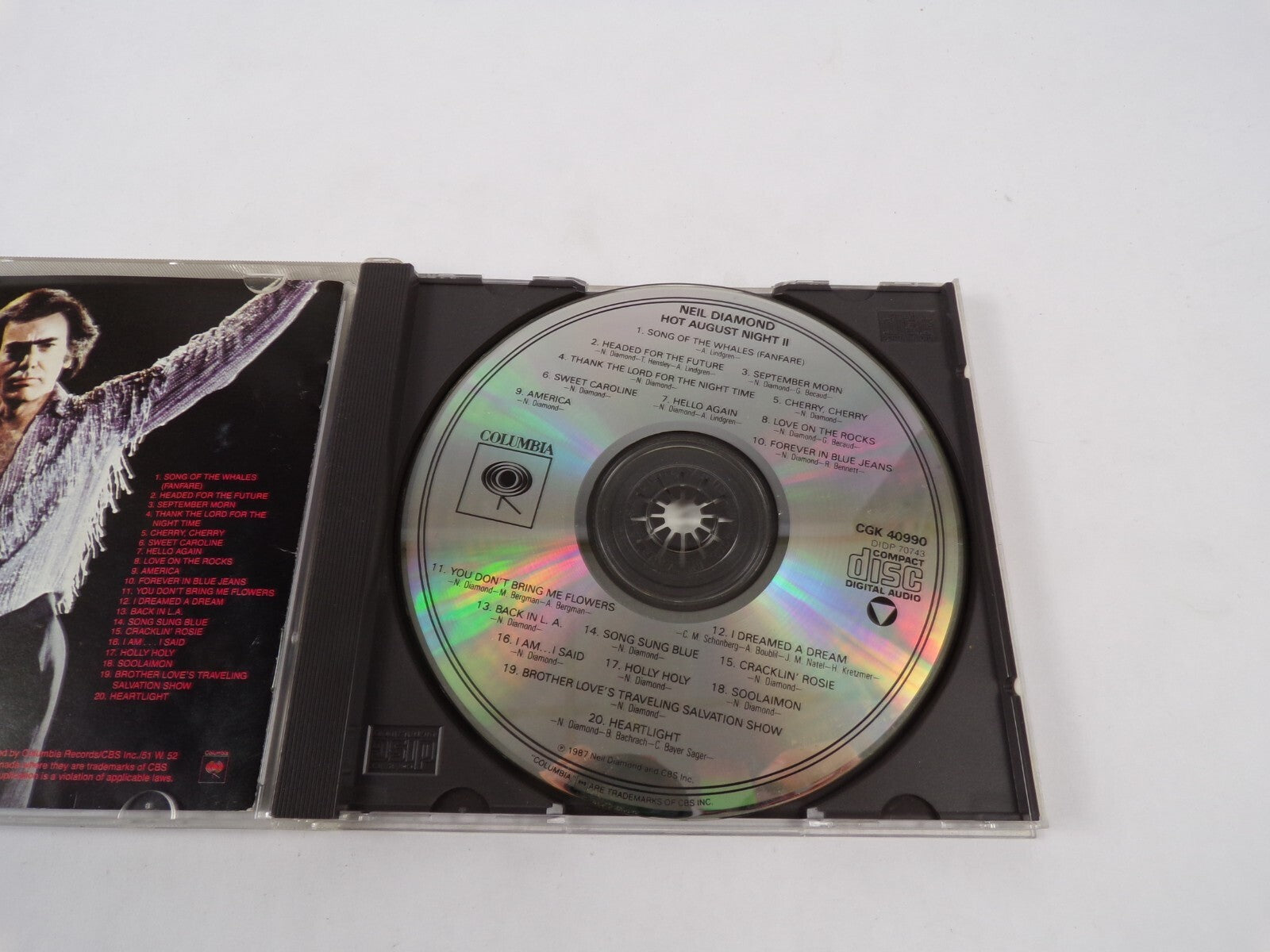 Neil Diamond Hot August Night Recorded Live In Concert Song Of The Whales CD#27