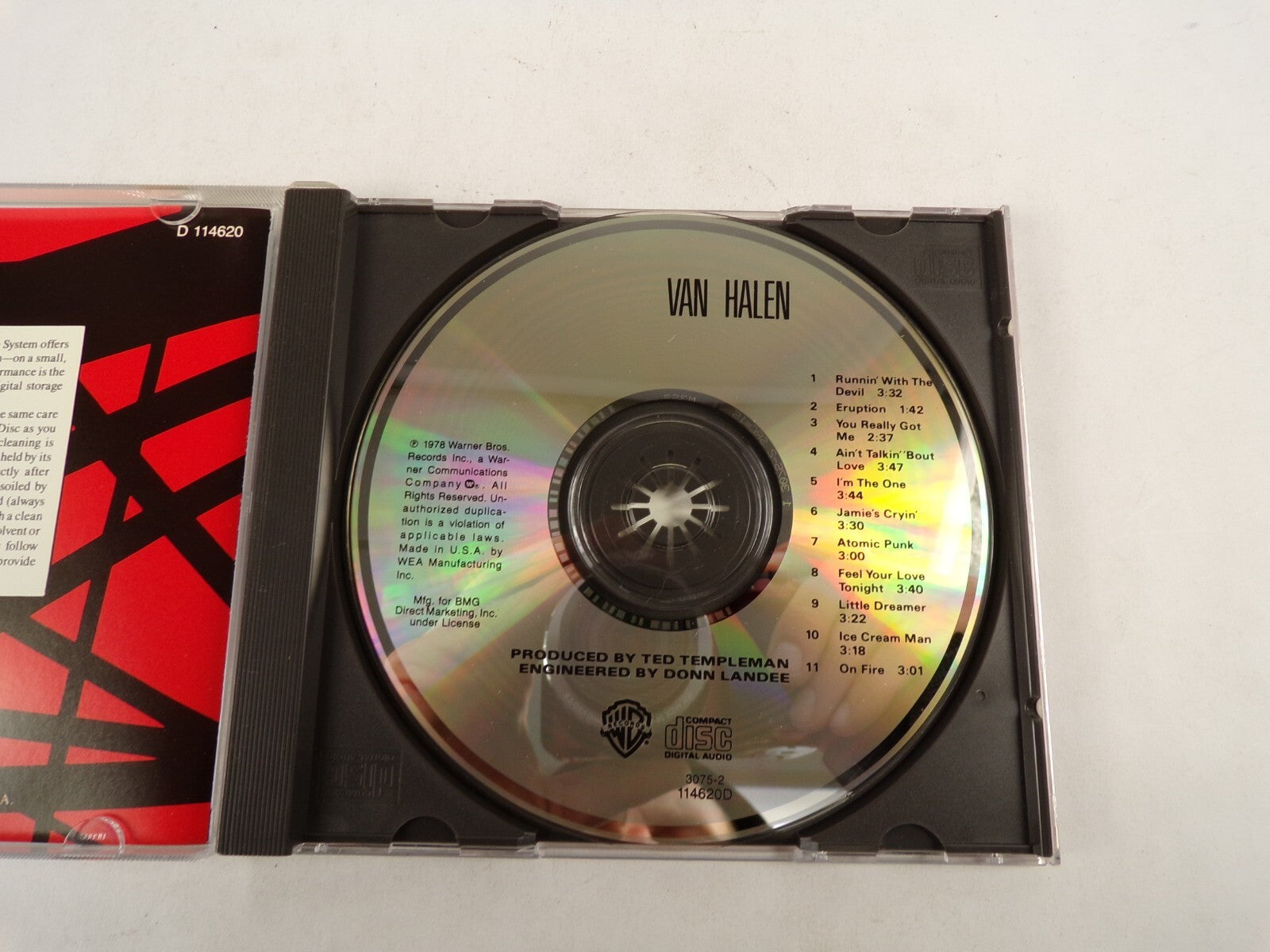 Van Halen Eruption On Fire I'm The One Jamie's Cryin' Atomic Punk CD#53