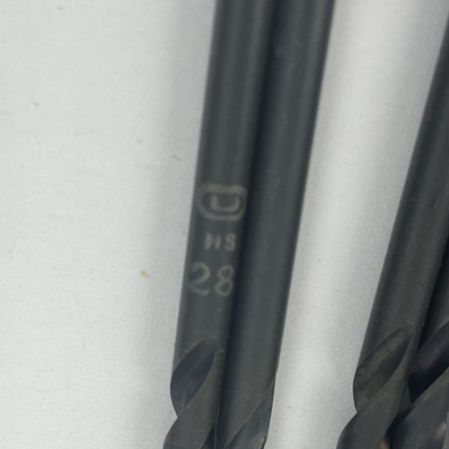 Lot 11 x No.28 HSS High Speed Steel Drill Bit Straight Shank Qty. 11  3.5mm #28
