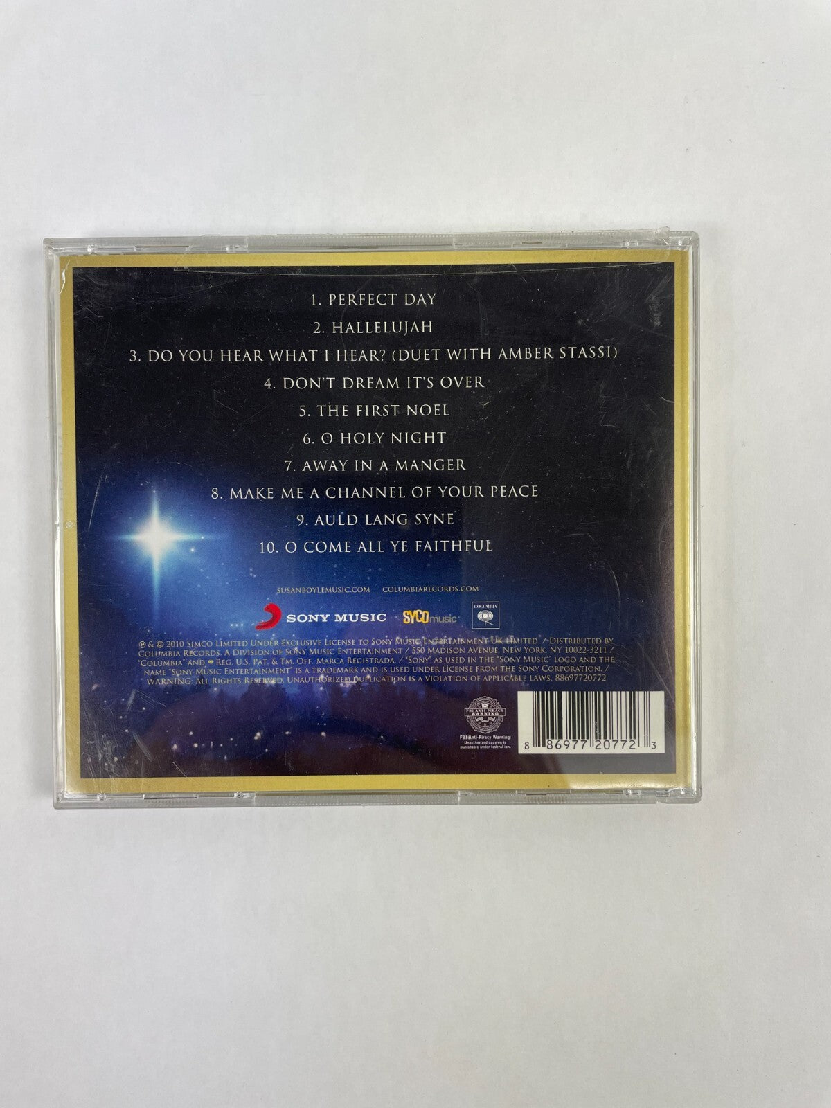 Susan Boyle The Gift Perfect Day O Holy Night The First Noel CD#72