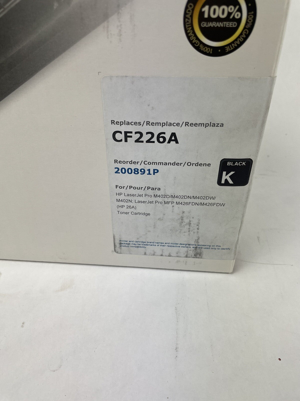 For HP 26A Black Toner Cartridge CF226A NEW Sealed REMAN M402D M402DN M402DW