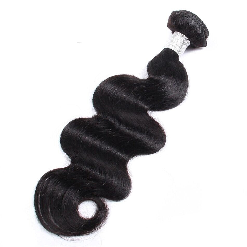 Brand New 100% Human Hair Unprocessed Hair Size 12" Style Black A3