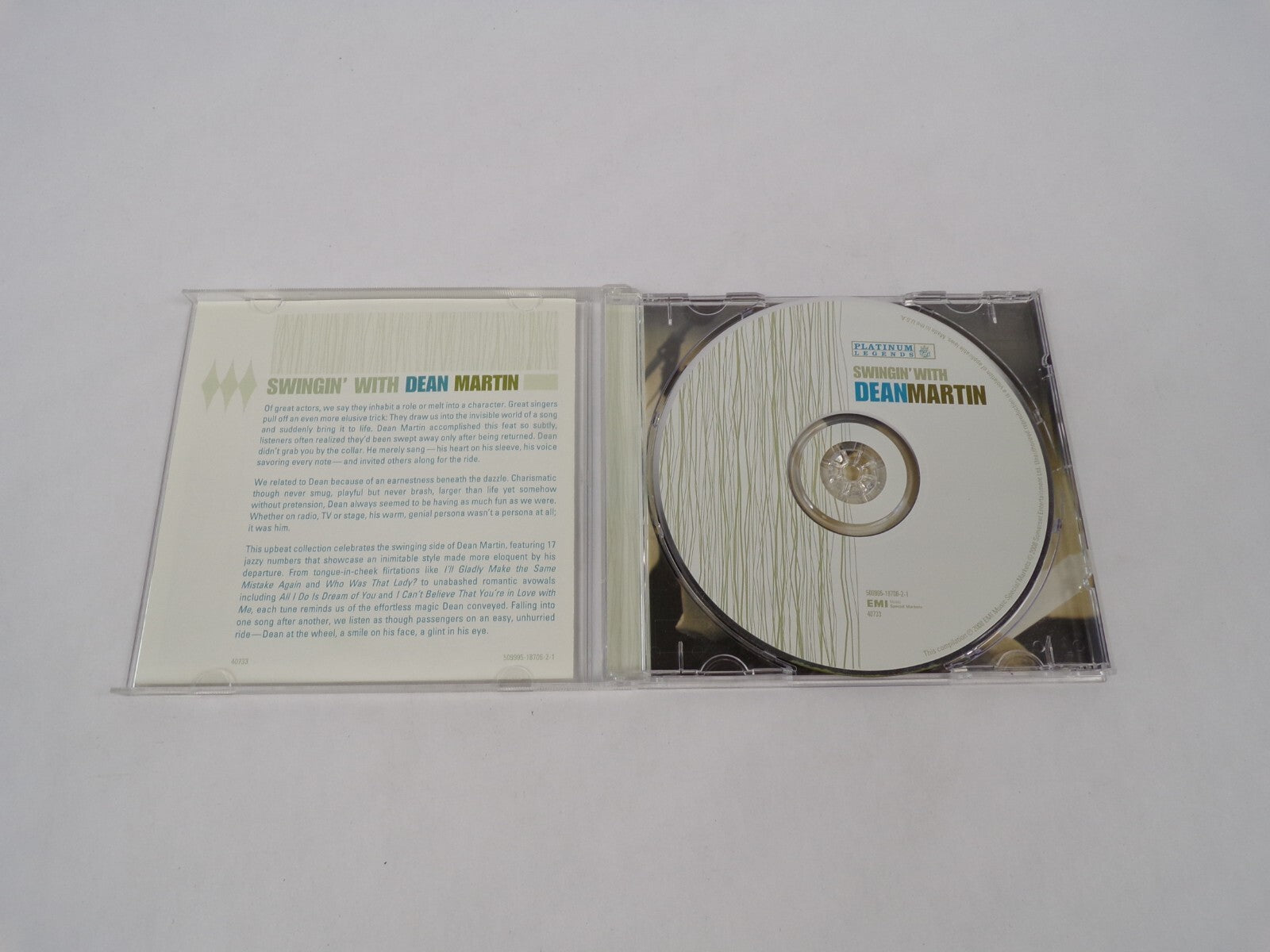 Swingin' With Dean Martin Ain't That A Nick In The Head You're Nobody CD#63