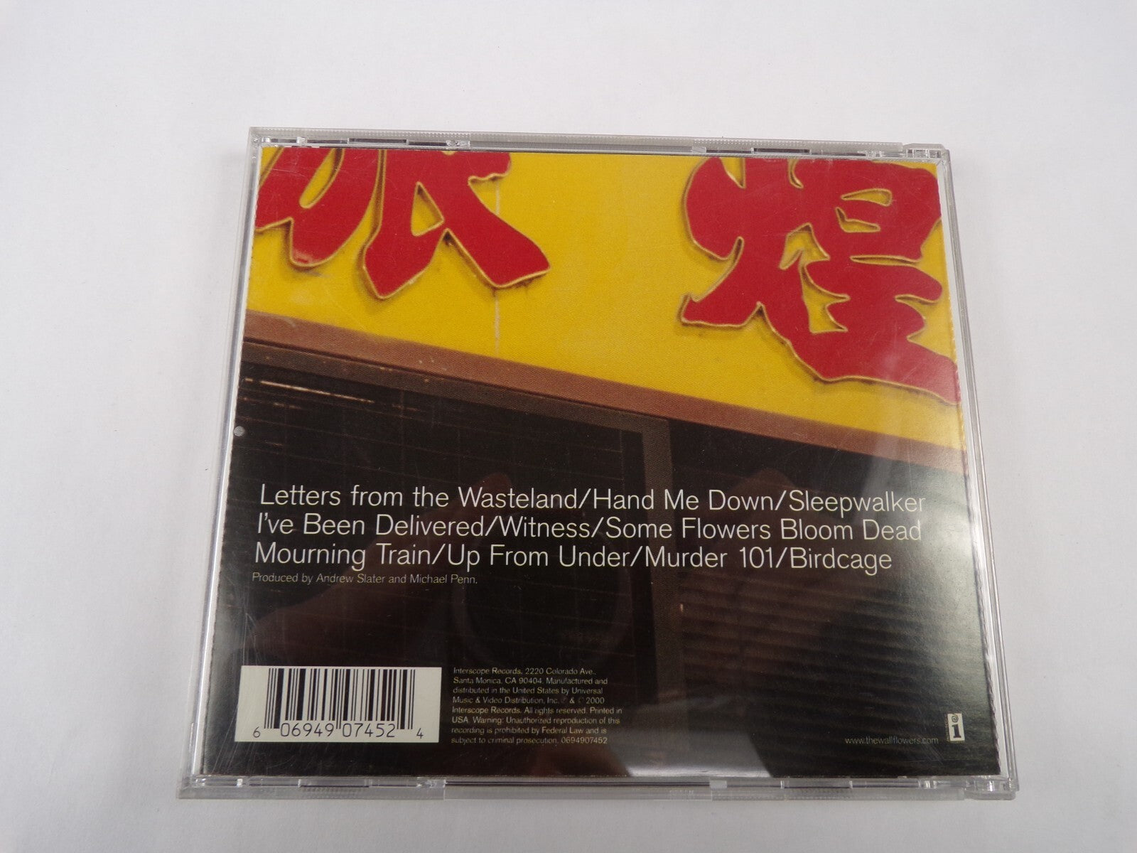 The Wallflowers Breach Letters From The Wasteland Hand Me Down Murder 101  CD#58