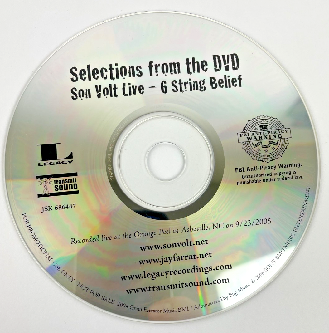 Son Volt Selections from the DVD Son Volt Digital Audio CD  Legacy Records 2006
