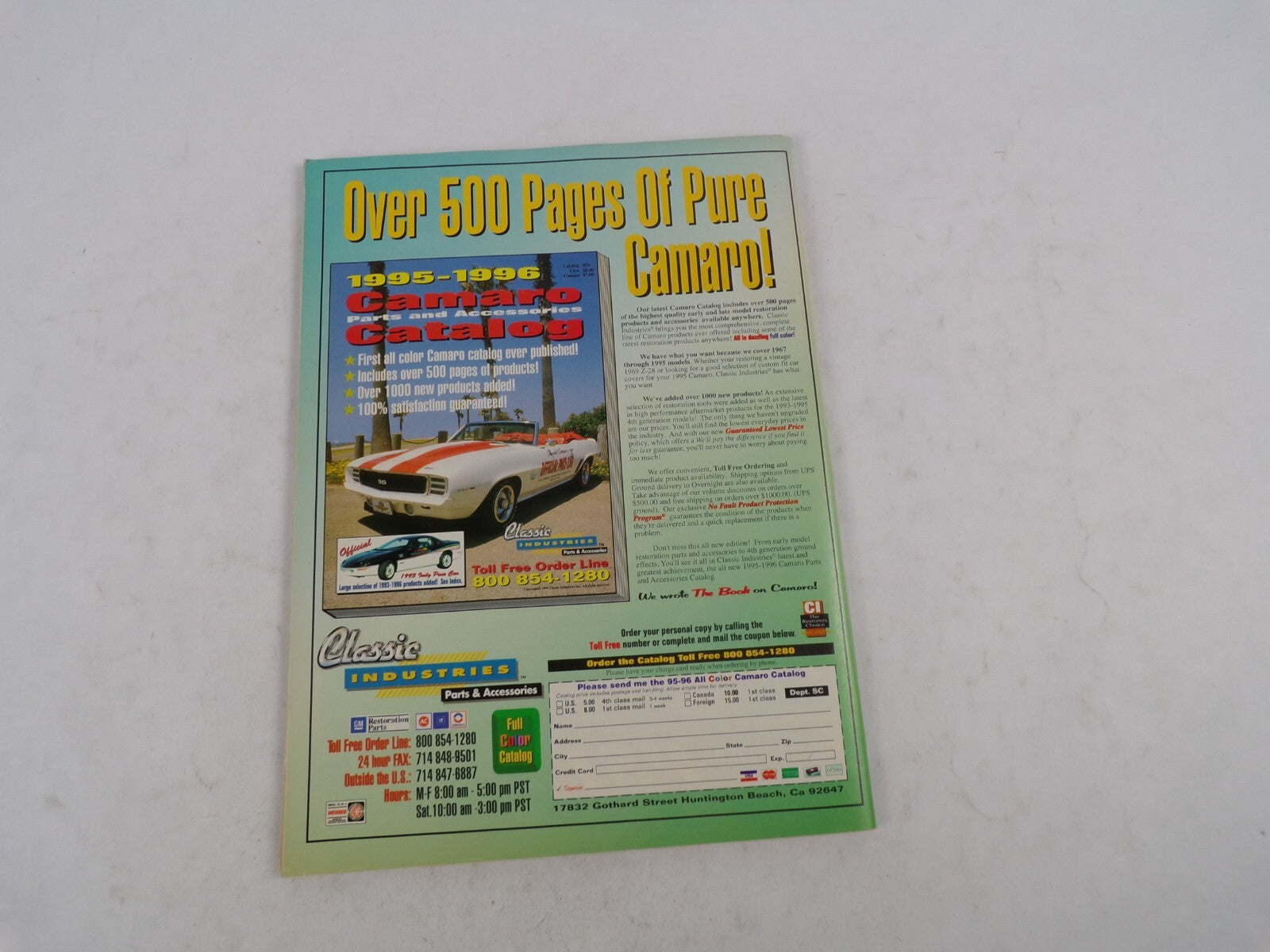 January 1996 Muscle Machines Magazine Awesome! 7&8-Seconds Street Machines Heads