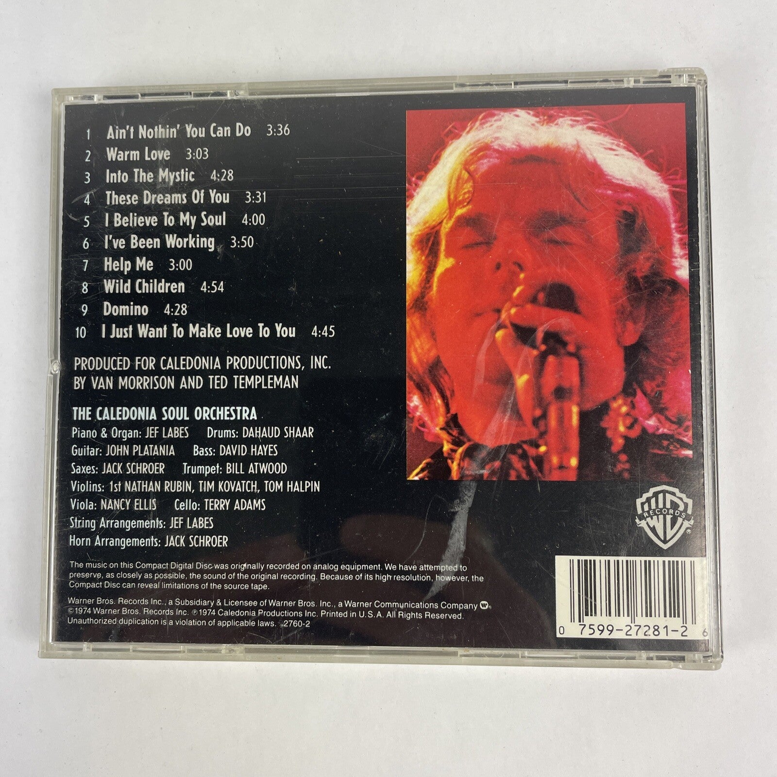 Van Morrison - It's Too Late To Stop Now Vol. 1 CD   #16 