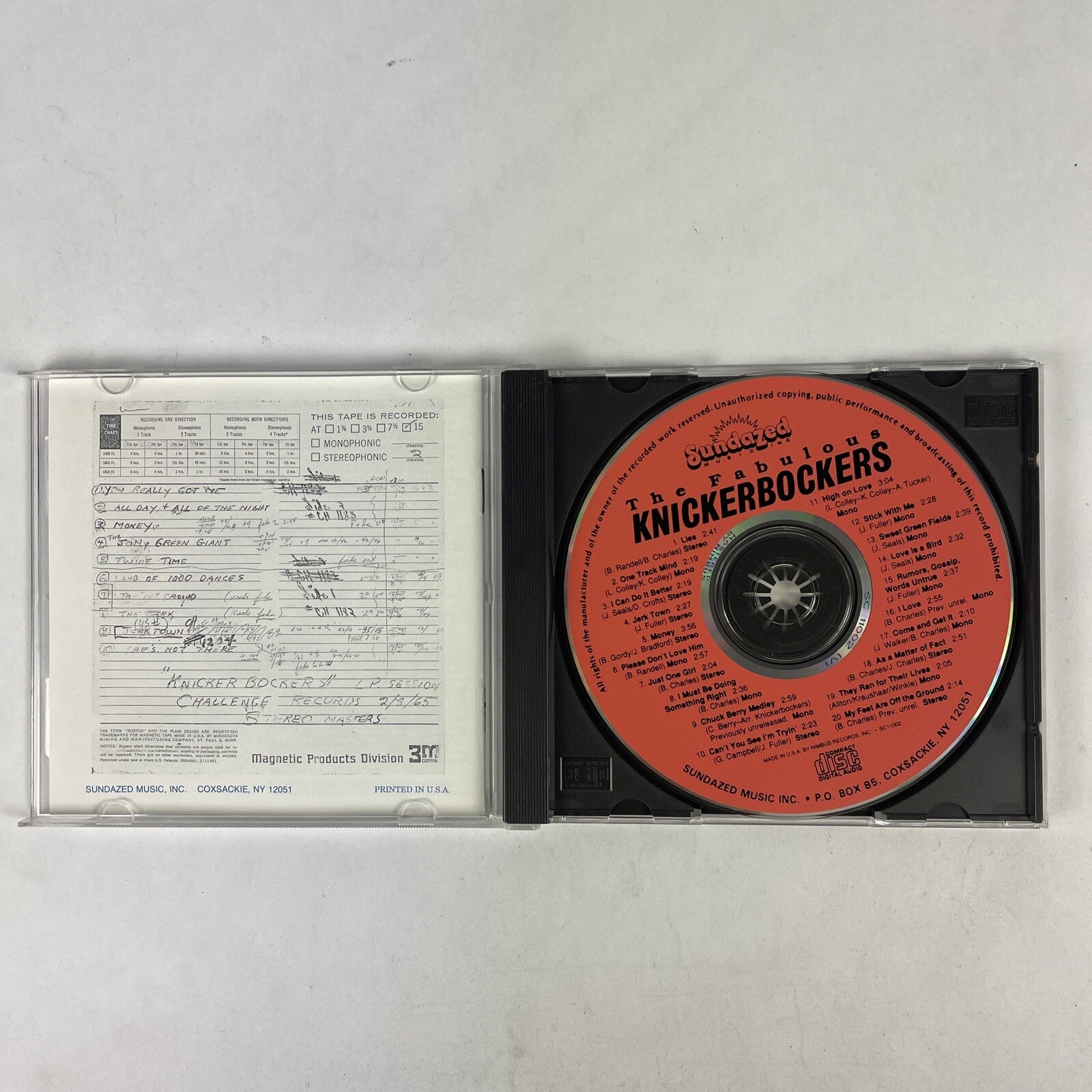 Presenting the Fabulous Knickerbockers CD (1989)  #29 