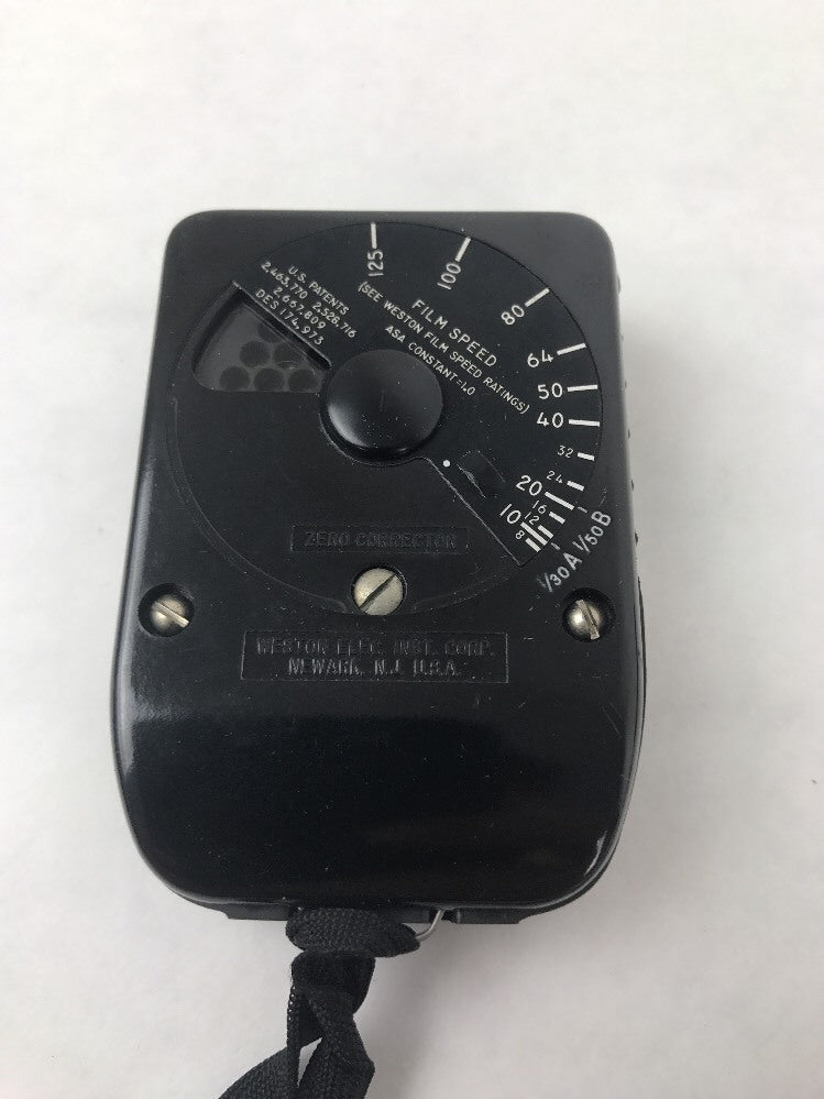 WESTON MODEL 853 Selenium Direct Reading Exposure Meter  - WORKING - with Case