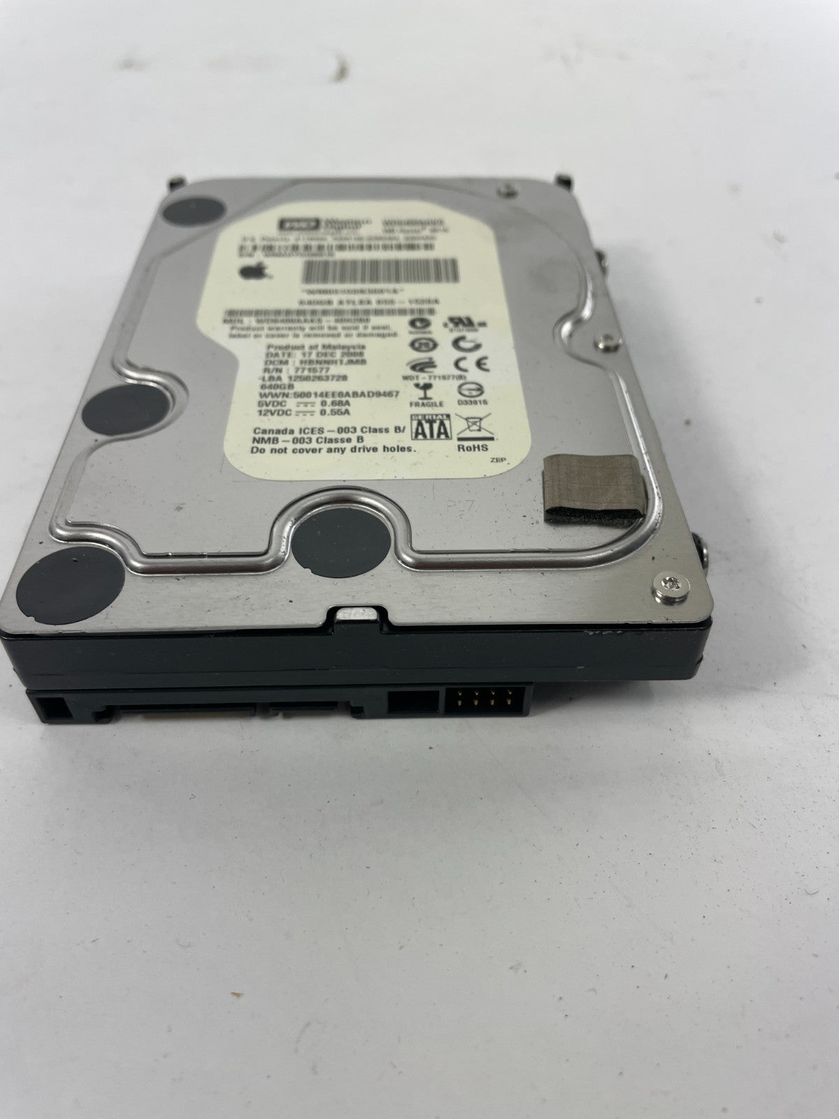 Western Digital WD6400AAKS 7200 RPM SATA 640 GB Internal Hard Drive Cache16 MB