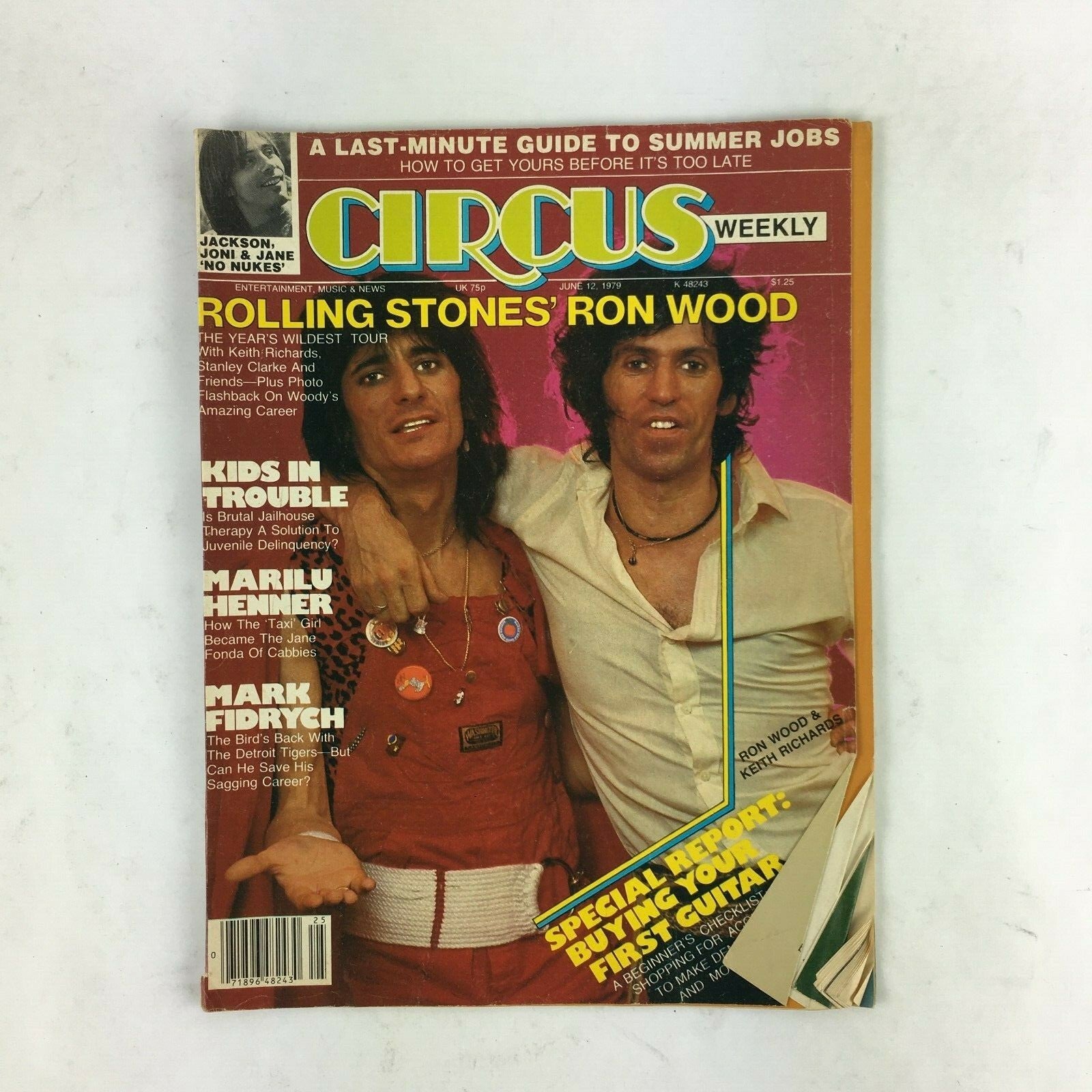 June 12,1979 Circus Magazine Rolling Stones Ron Wood Marilu Henner Mark Fidrych