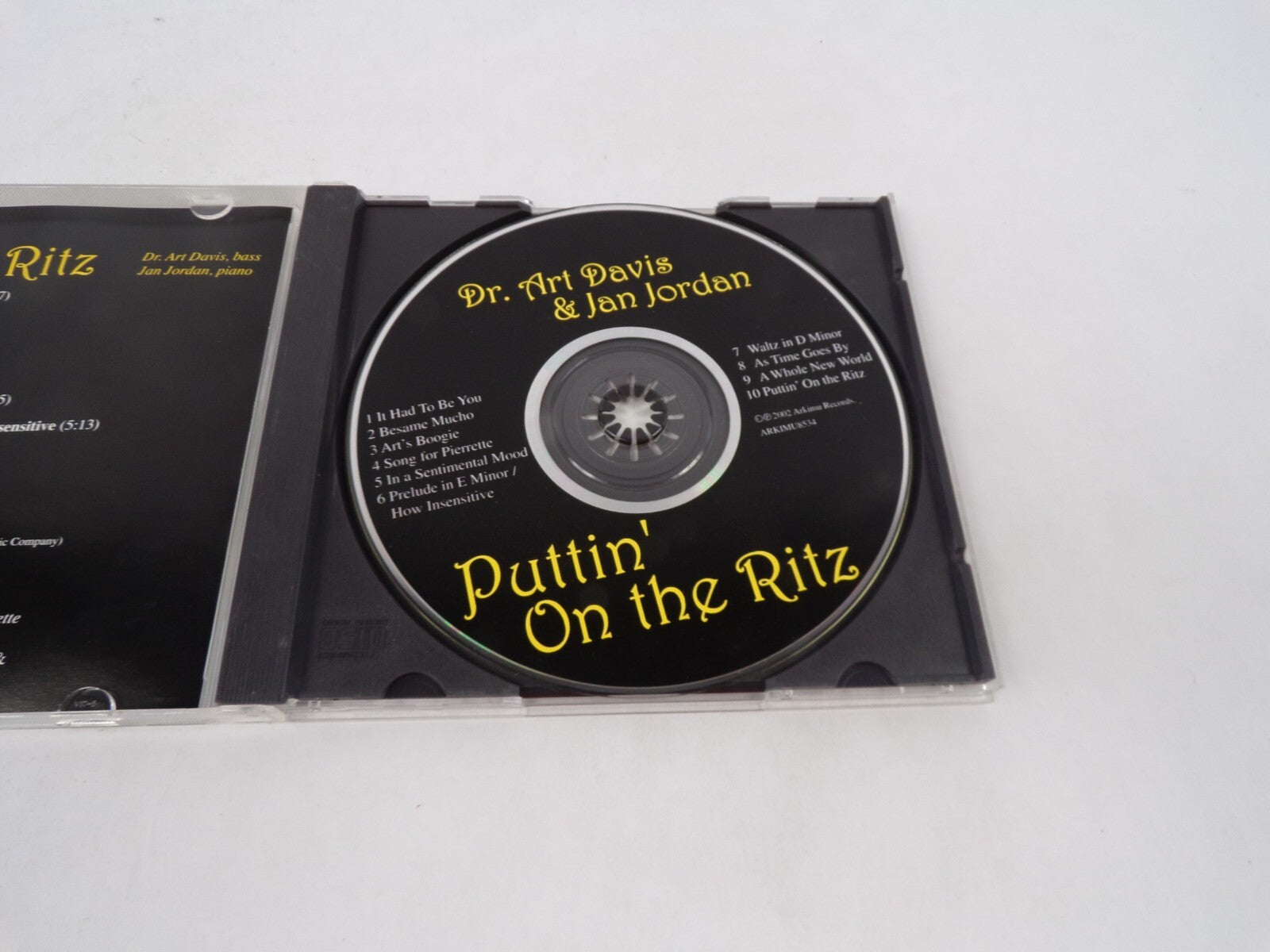 Puttin' On The Ritz Dr. Art Davis & Jan Jordan It Had To Be You Besame MuchCD#71