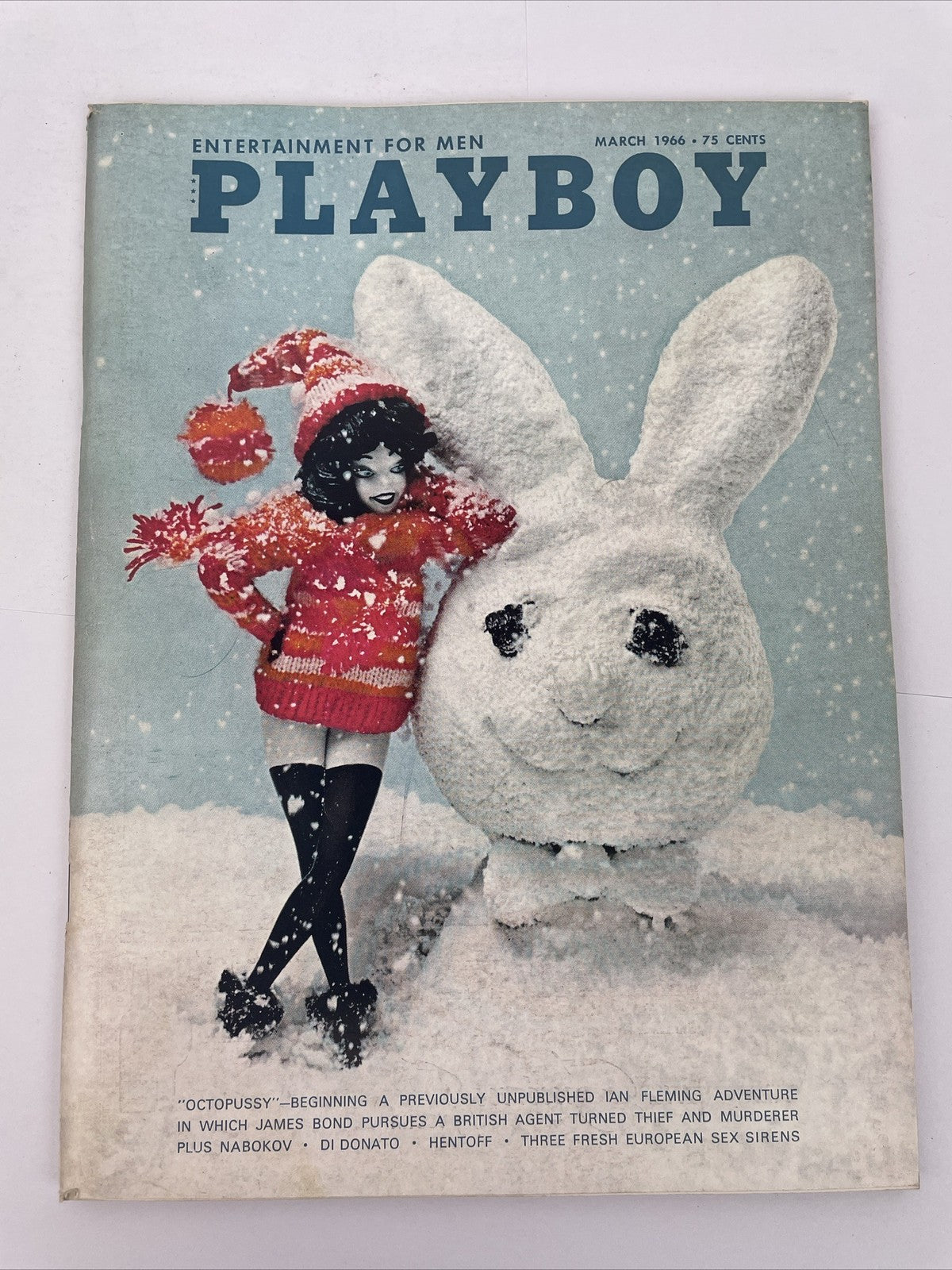 Playboy Magazine MARCH 1966 Bond Octopussy - Prescilla Wright Centerfold VGC