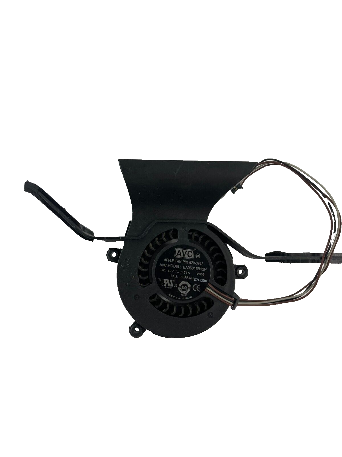 AVC Apple Fan P/N 620-3942 Model BA06015B12H DC12V - Wire CPU Cooling Fan