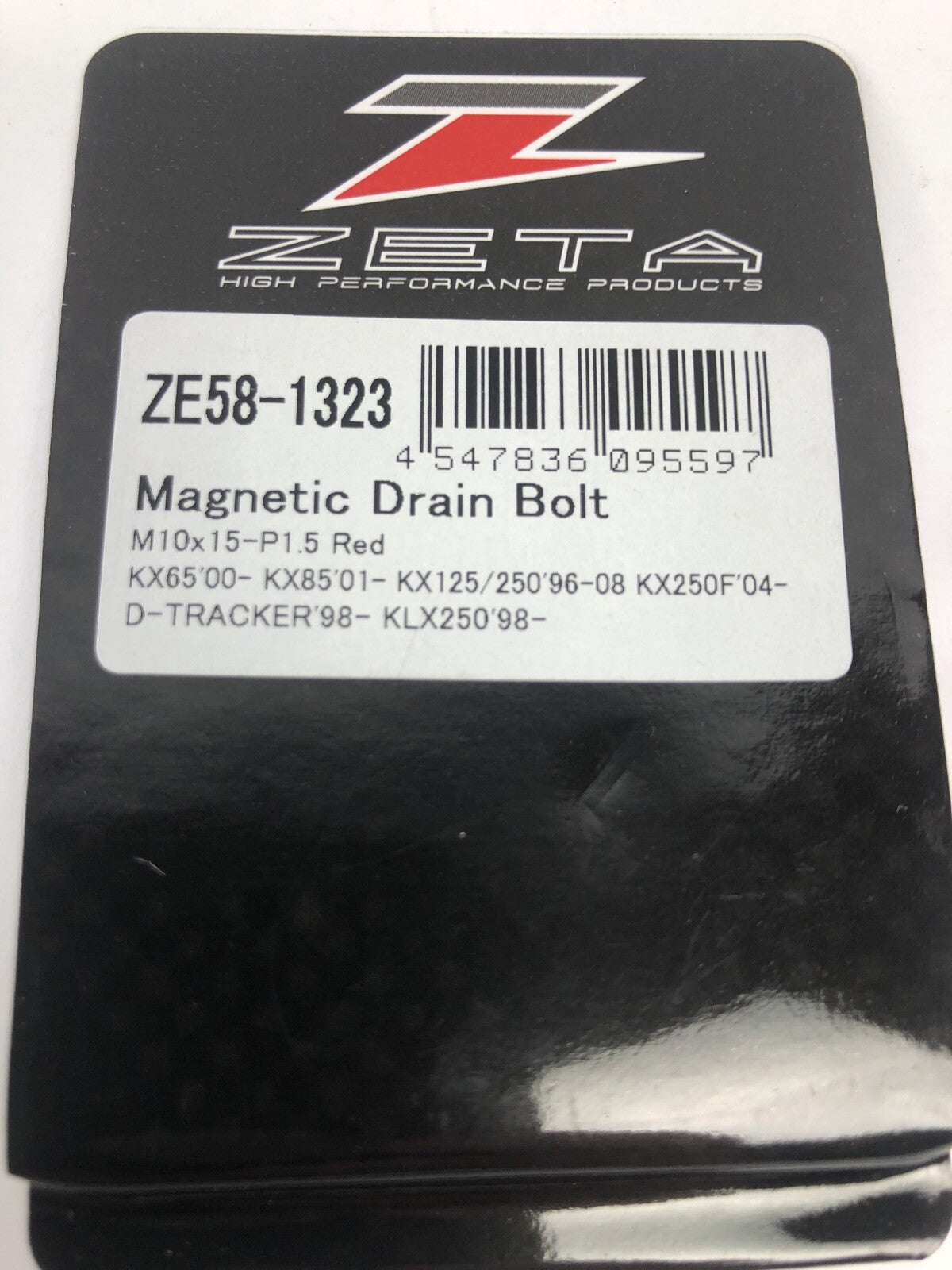 ZETA ZE58-1323 magnetic drain plug red CNC aluminum engine oil drain plug performance upgrade part