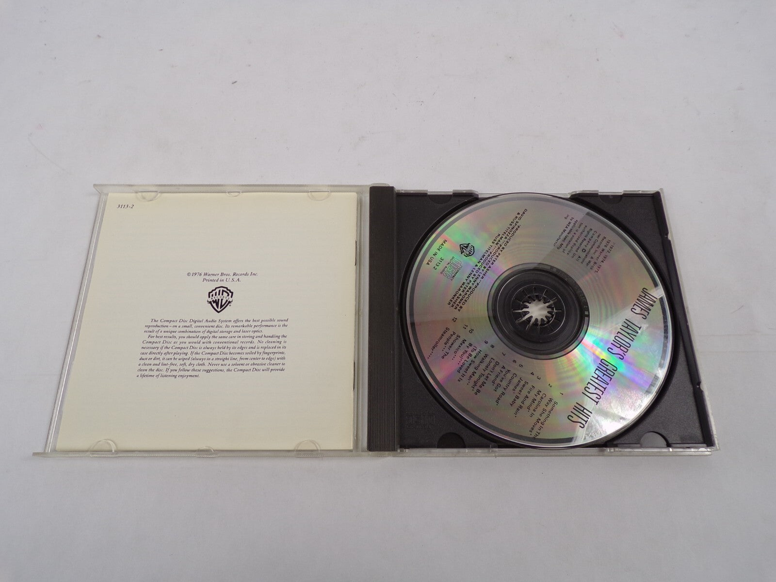 James Taylor Greatest Hits CD compilation cover